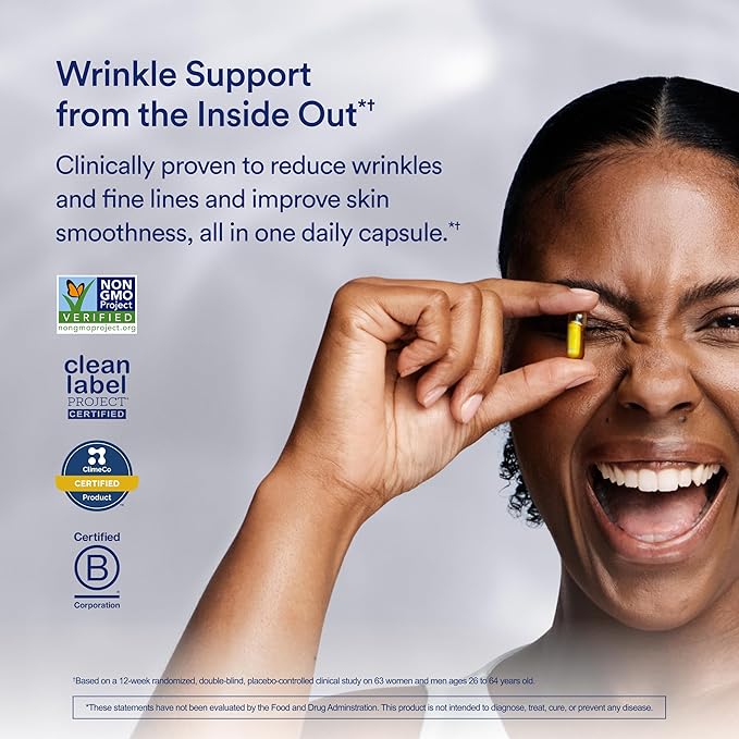 Ritual HyaCera Skin Supplement for Wrinkle Support, with Hyabest® and Ceratiq® for Skin Hydration Support, Hyaluronic Acid, Glycolipids, Ceramides, Gluten Free, Non GMO, Vanilla Essence, 30 Day Supply