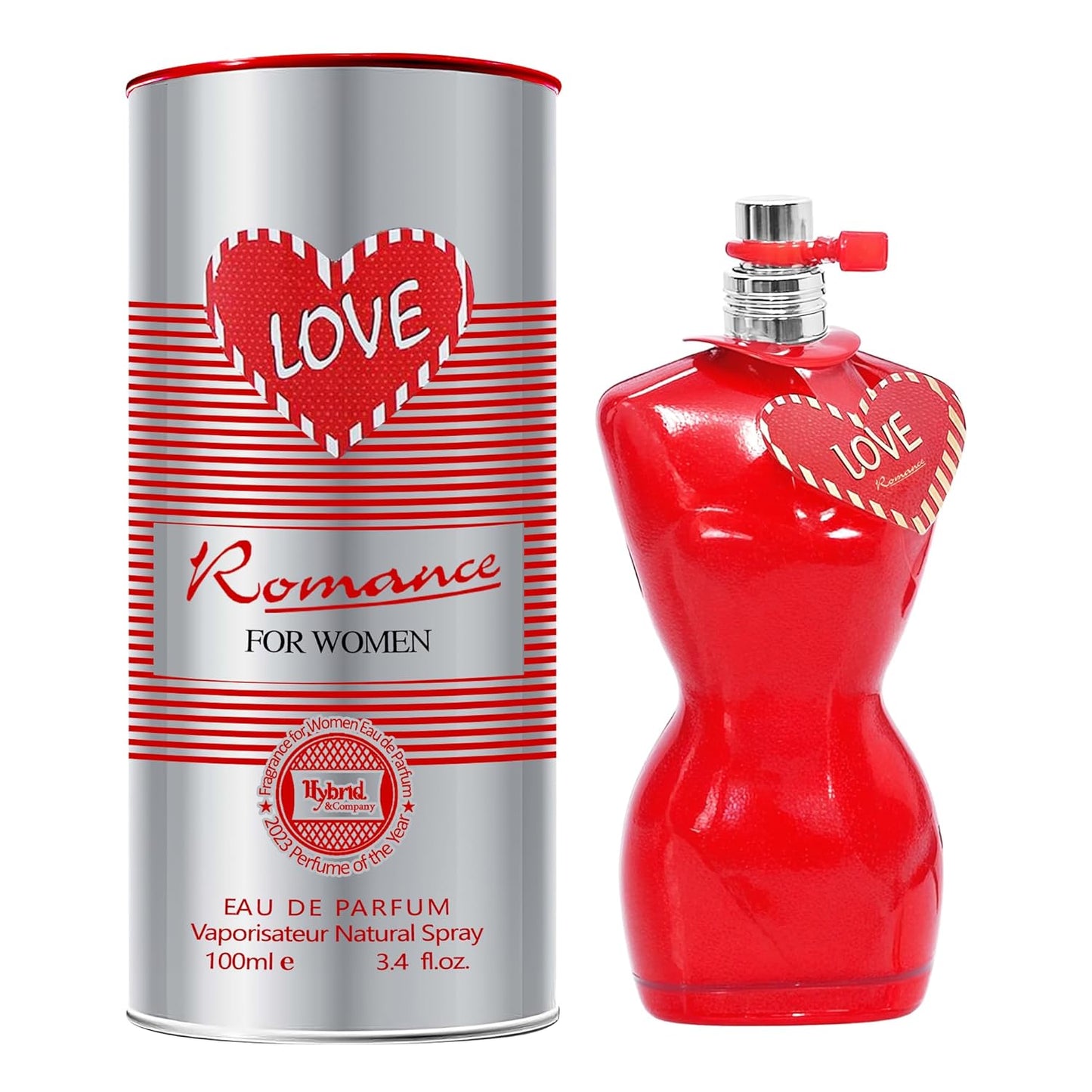 Hybrid & Company Love Romance For Women Eau De Parfume Pour Femme Natural Spray 3.4FL.OZ