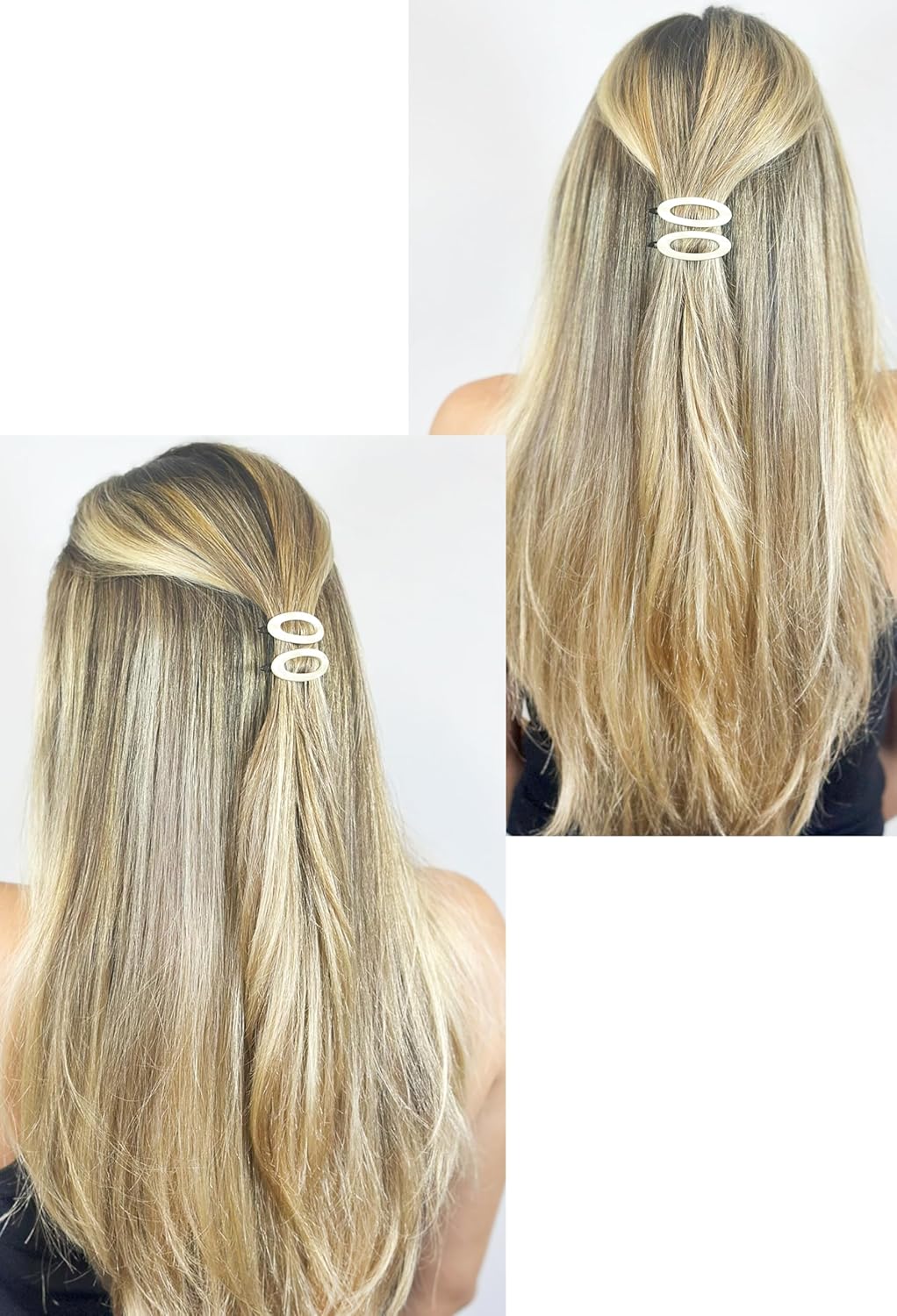 Camila Paris CP1994/2 French Hair Barrette Clip for Women, Handmade, Side Slide-in Metal-Free Closure Strong Hold Grip Hair Clips for Girls, No Slip Durable Styling Hair Accessories, Made in France