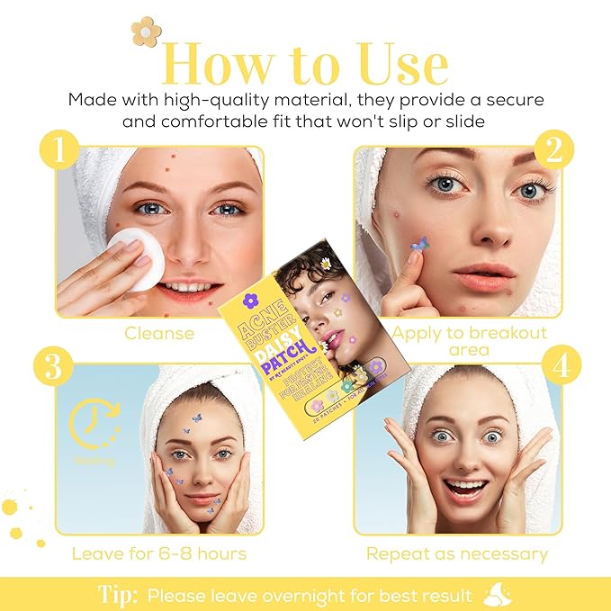My Beauty Spot Pimple Patches Cute Acne Patches for Face 20 Pcs with Tea Tree Extra & Salicylic Acid, Butterfly and Rainbow Colorful Fun Designs – Pimple Patches for Face Acne Spot Treatment