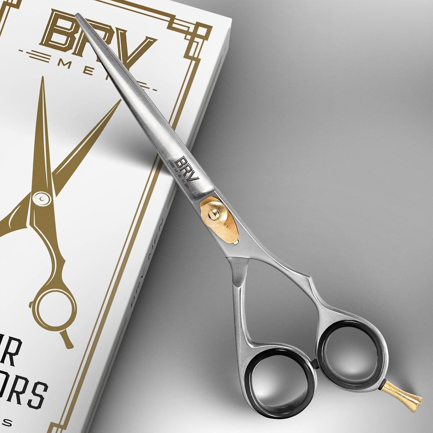 Razor Sharp Hair Scissors - 6.5" - Hand Sharpened & Hand Polished - 100% Stainless Steel - RIGHT HANDED (Silver)