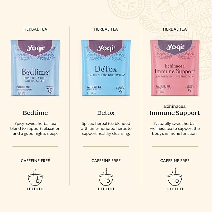 Yogi Organic Tea Sampler Gift Box - Assorted Delicious Wellness Teas - 9 Favorite Herbal, Green & Black Teas - Tea Gift Set & Variety Pack (45 Tea Bags)