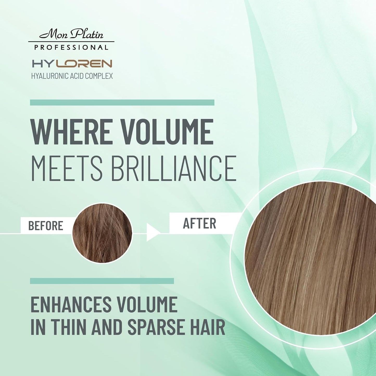 Mon Platin Professional Hair Mask for Thin, Sparse and Brittle Hair, 500ml