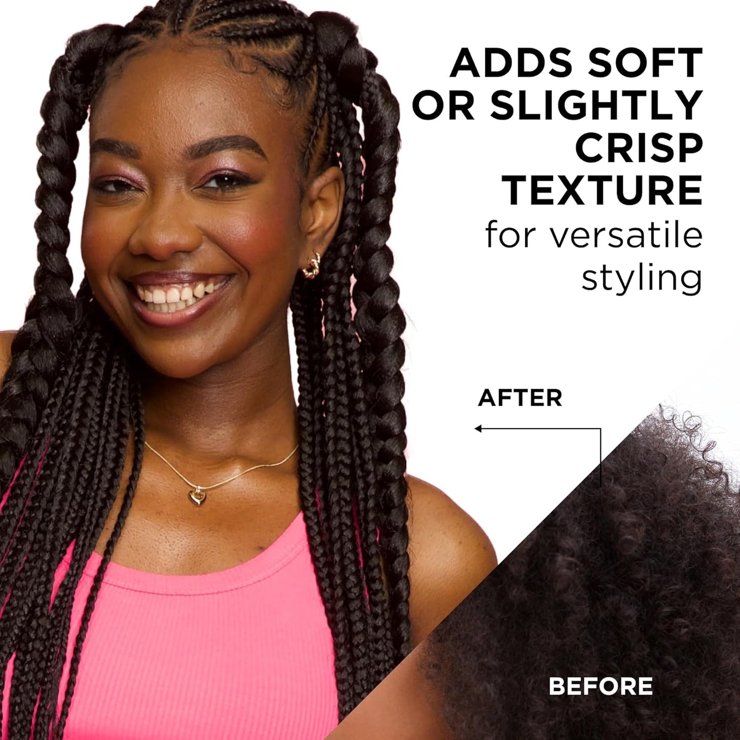 Style Factor EDGE BOOSTER Extra Strength Setting Mousse – Frizz Control, Extra Volume, and Conditioning – 6.4oz Pink Sapphire Mousse for Curly Hair