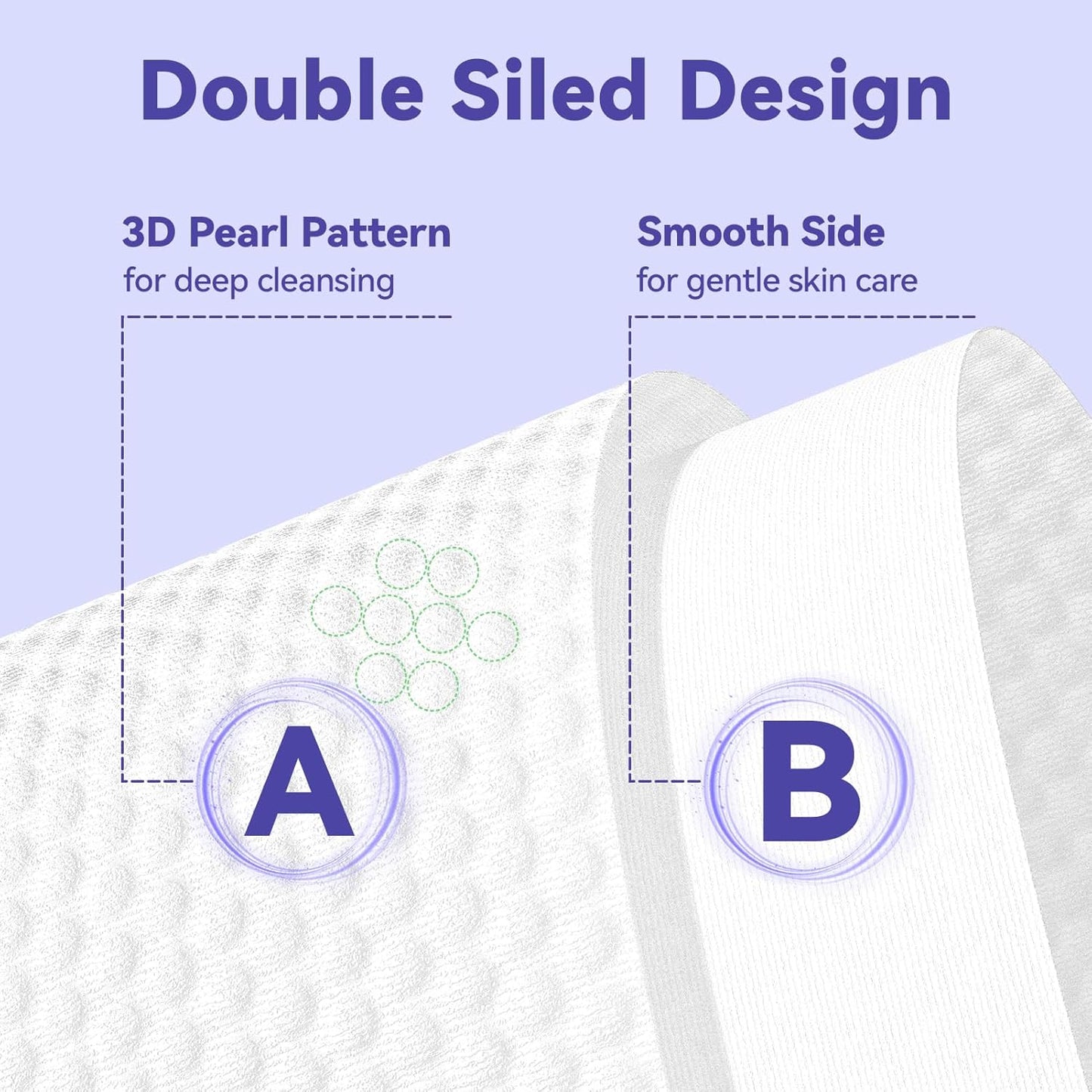 Face Towels Disposable, Face Towelette Disposable, Soft Disposable Face Towel for Makeup Remover, Thick Face Cloths for Women Cleansing, Skin Care, 7.8"×7.8", 80 Count (4 Pack)