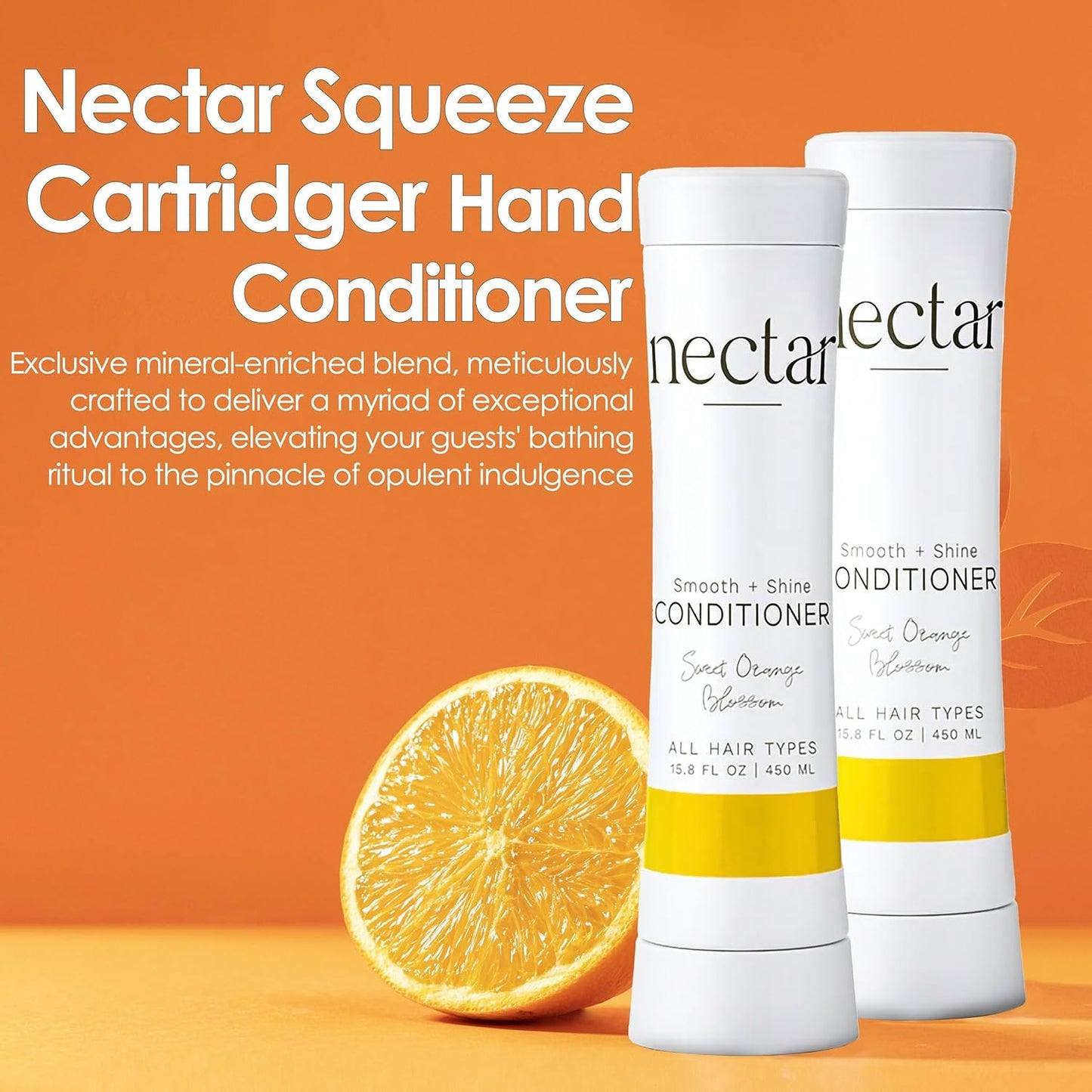 World Amenities Nectar Squeeze Cartridge Conditioner - Hair Conditioner in a Squeeze Bottle - Dry Hair Conditioner