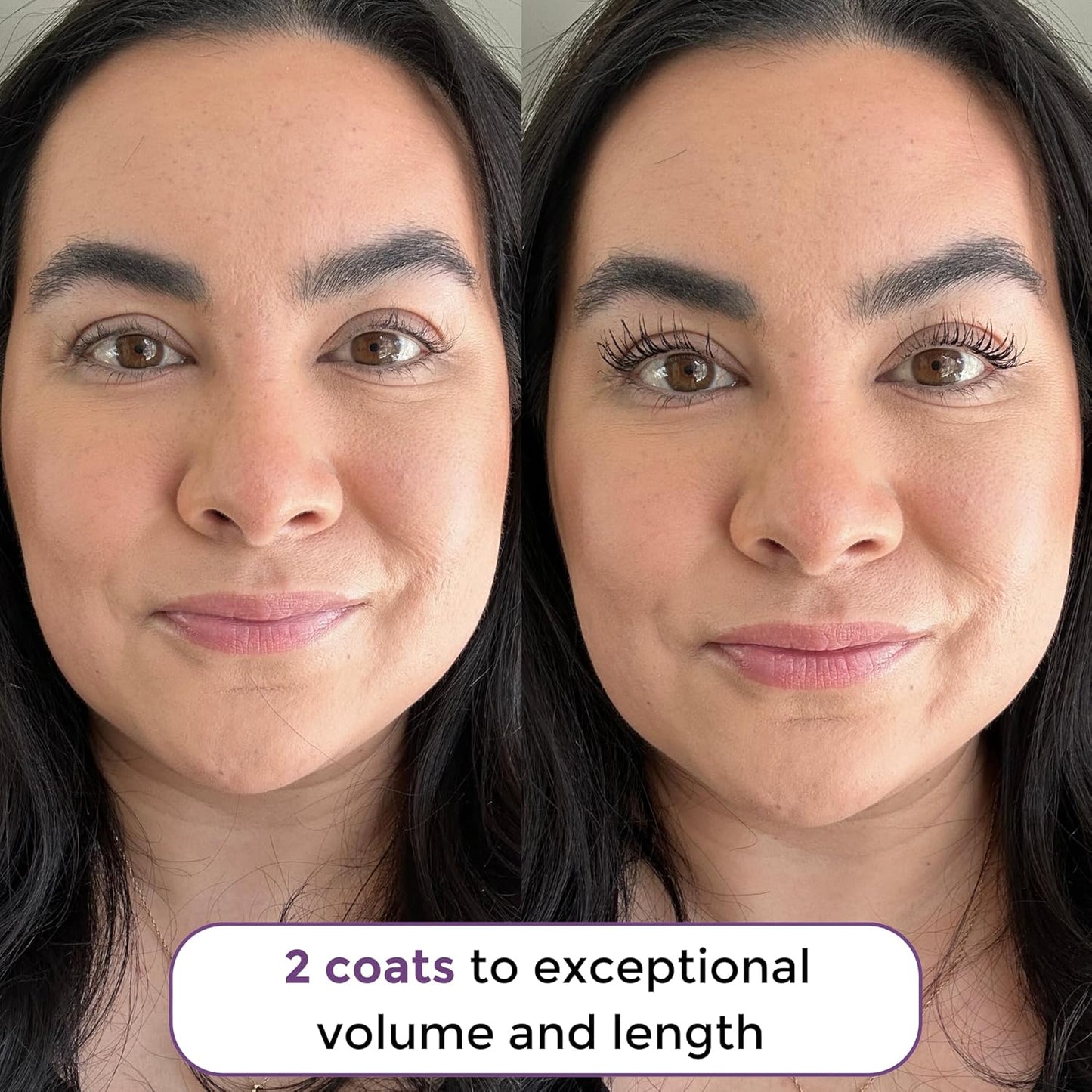 Rumi Cosmetiques VolumeCare+ Mascara For Older Women - Extreme Length and Volume 2-in-1 Formula - No Clumps, Long-Wearing, Hypoallergenic Mascara For Sensitive Eyes (Natural Black)