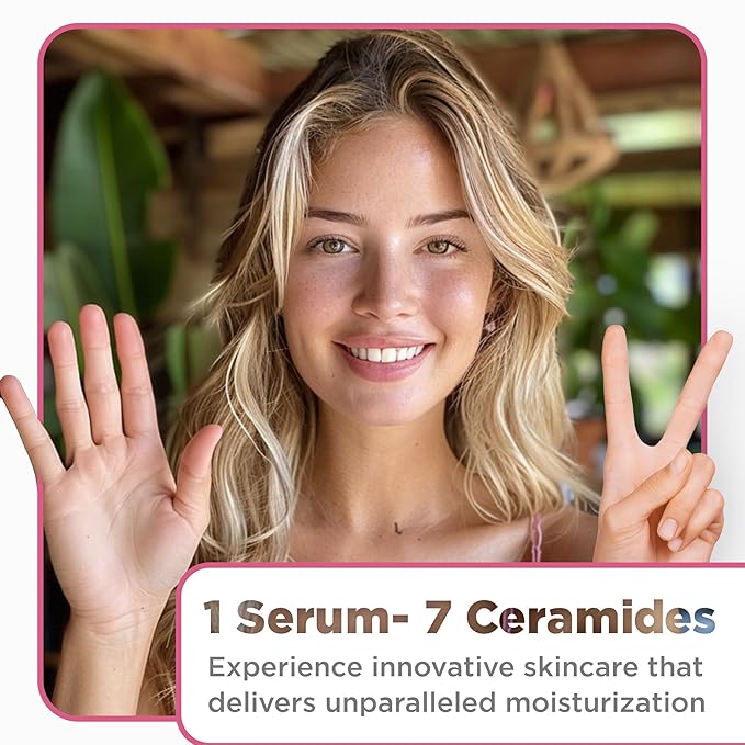 Advanced Ceramide Serum - Hydrating - Also Contains Vitamin C, Niacinamide - Ceramide Moisturizer - 1 Fl Oz - Pack of 1