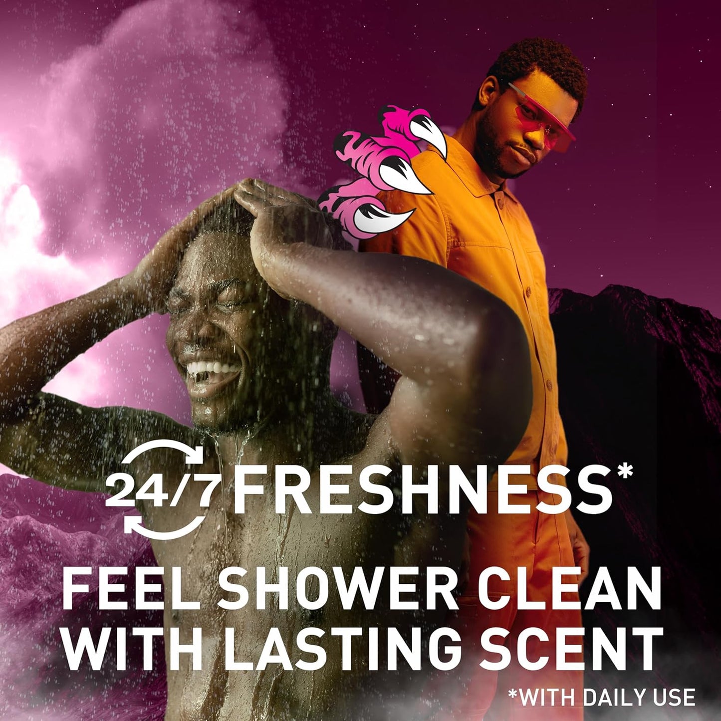 Old Spice Cleansing Body Wash for Men, 3X Defense, 24/7 Shower Fresh with Lasting Scent, 2-in-1 Body & Face Wash, Raptorstrike with Dark Berry Scent, 24 oz (Pack of 4)