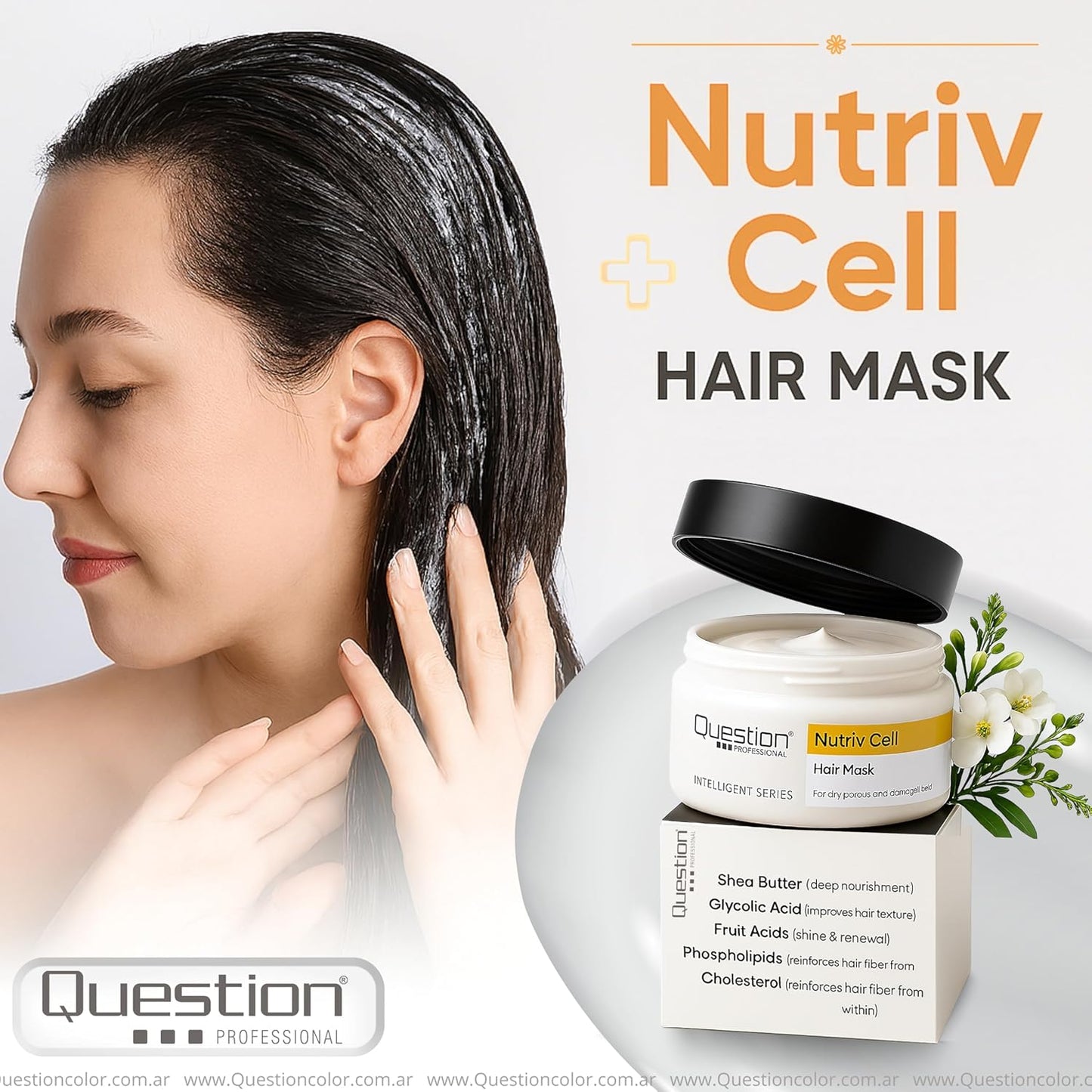 Deep Repair Hair Mask for Dry & Damaged Hair – Shea Butter & Plant-Based Stem Cells – Hydrating & Restorative Treatment – Sulfate-Free, Frizz Control – 11.16 fl oz