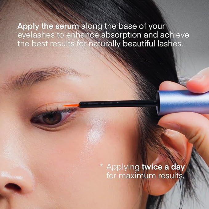 Advanced Eyelash Serum for Thicker, Longer Eyelashes and Eyebrows - Grow Luscious Lashes with Brow Enhancer (3mL)