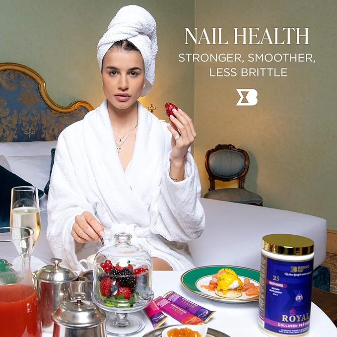 Royal Collagen Peptides, Clinically proven, Dietary Supplement, Improves Skin & Cellulite, European Sourced, Improves the Look of Hair & Nails, Blended with Vitamin C, Bone & Joint Supplement