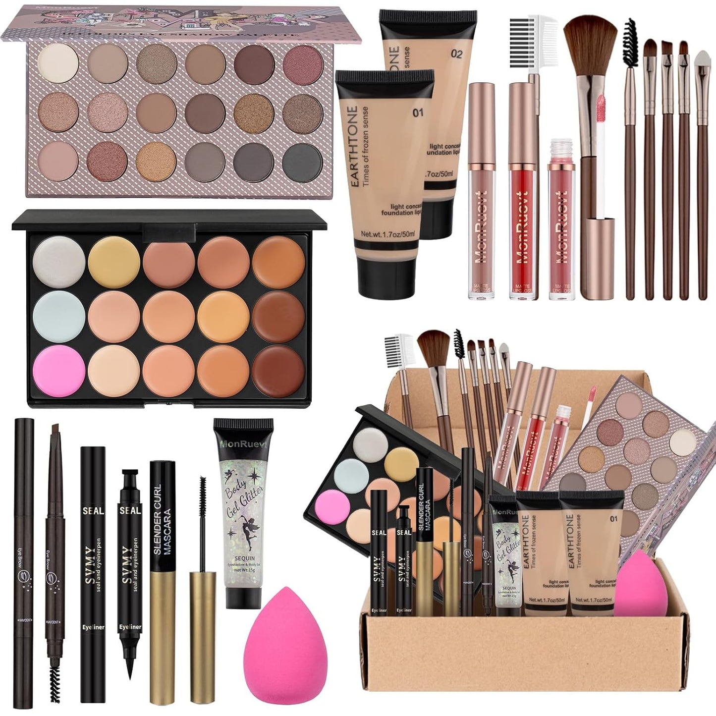 Makeup Kits for Teens Girls Makeup set for Women Makeup Set for Teenager Eyeshadow Primer Makeup Set Gift for Teens Women Full Kit Girls