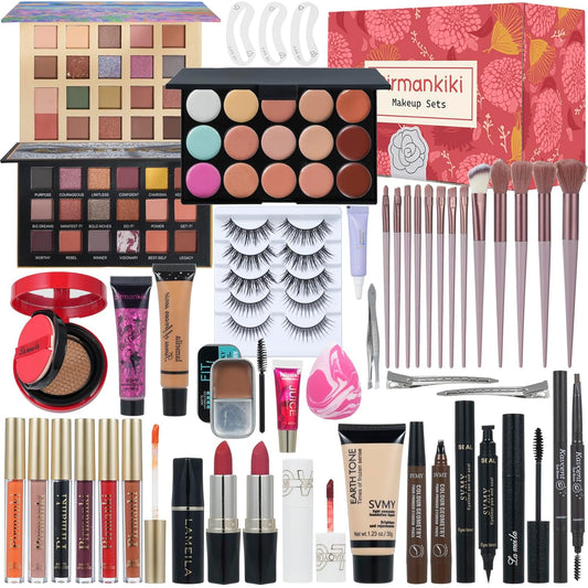 Makeup Set All in One Makeup Kit for Women, Makeup Sets for Teens, Christmas Makeup Gift Set for Teens Girls Women Teenagers, Makeup Kits for Girls Ages 10-12 13-15 14-16 Beginners Make up sets