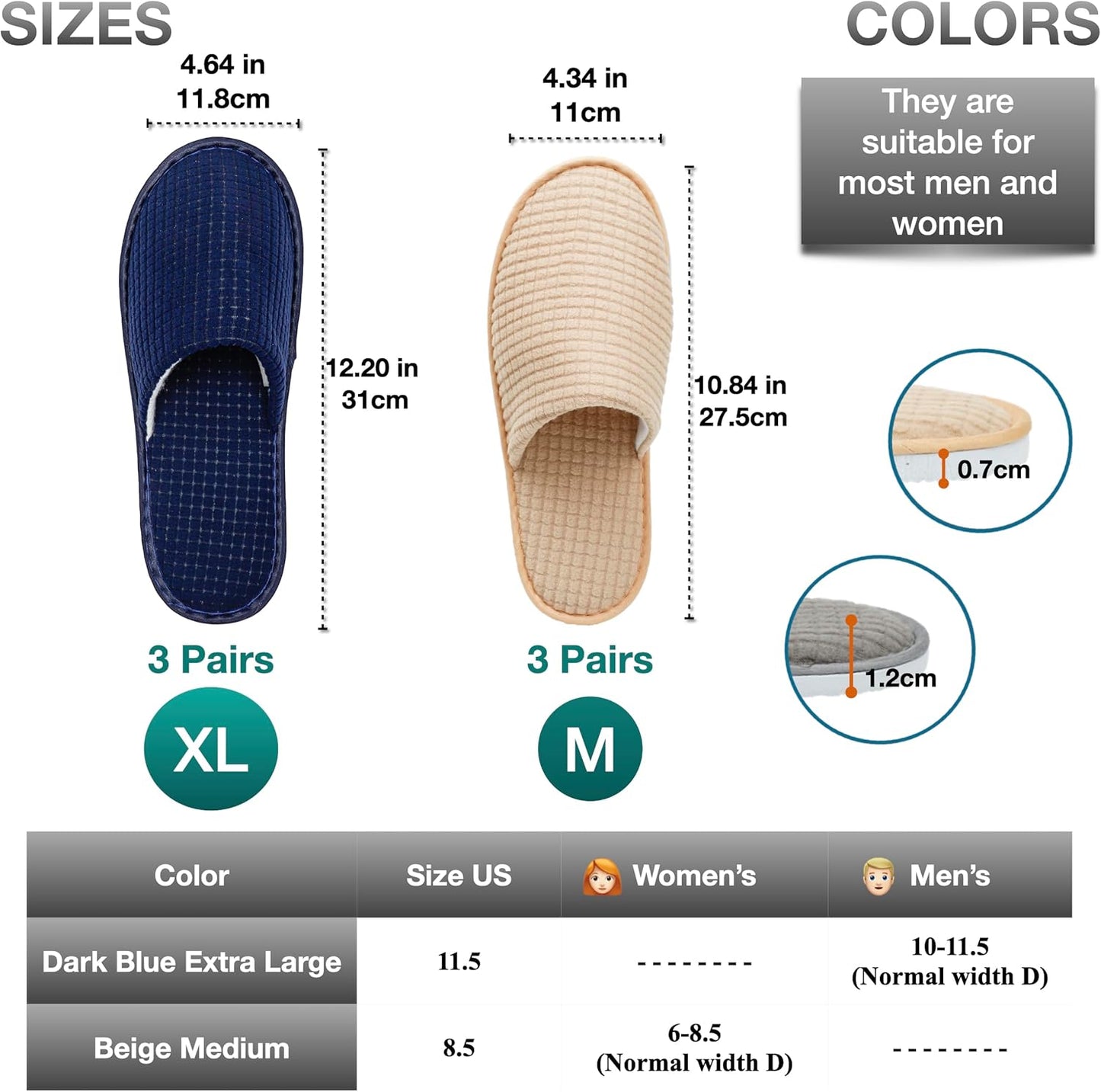 6-10 Pairs Spa Slippers, Non Slip Disposable Slippers For Guest, Washable Reusable, Which Can Be Used As Women Men, House, Indoor, Bathroom, Bedroom, Hotel, Bride Slippers