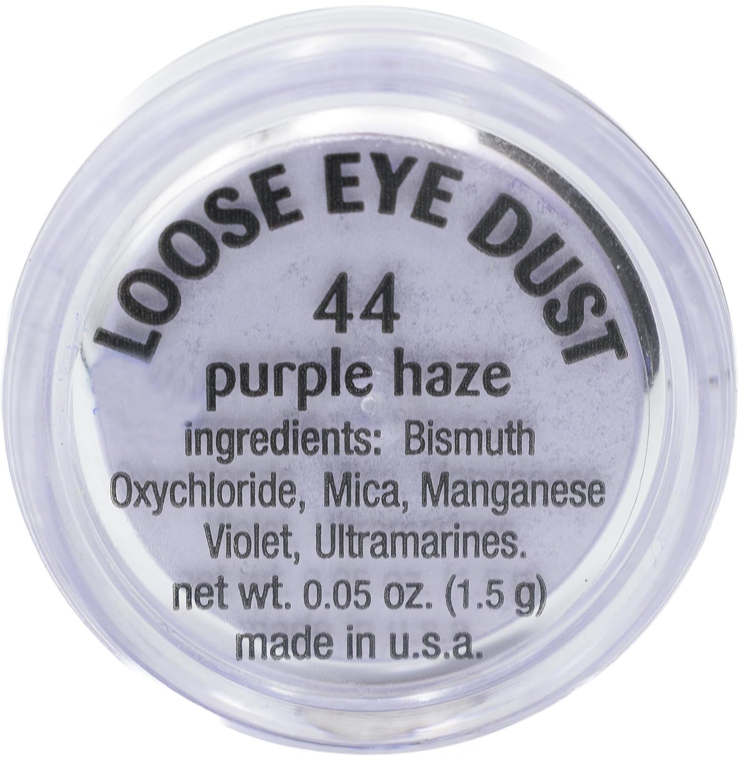 Purple Haze Light Violet Pale Blue Lavender Mineral Single Loose Powder Eyeshadow; Vegan, Talc & Paraben Free, No Animal Testing & Cruelty Free