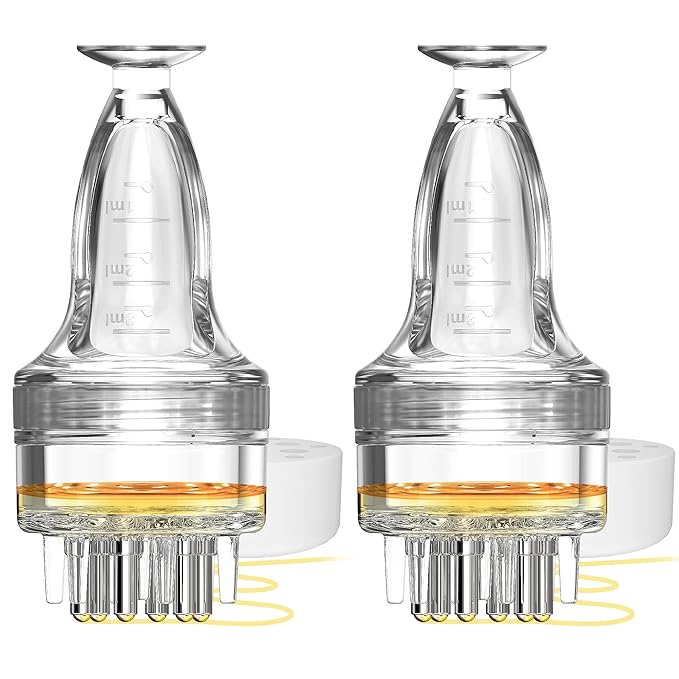 Scalp Applicator, One-Minute Direct-to-Scalp Precision, Minoxidil Applicator for Hair Growth, Hair Serum Applicator, Minoxidil Scalp Applicator Comb Tool Bottle, Ideal for Thin Scalp Treatments