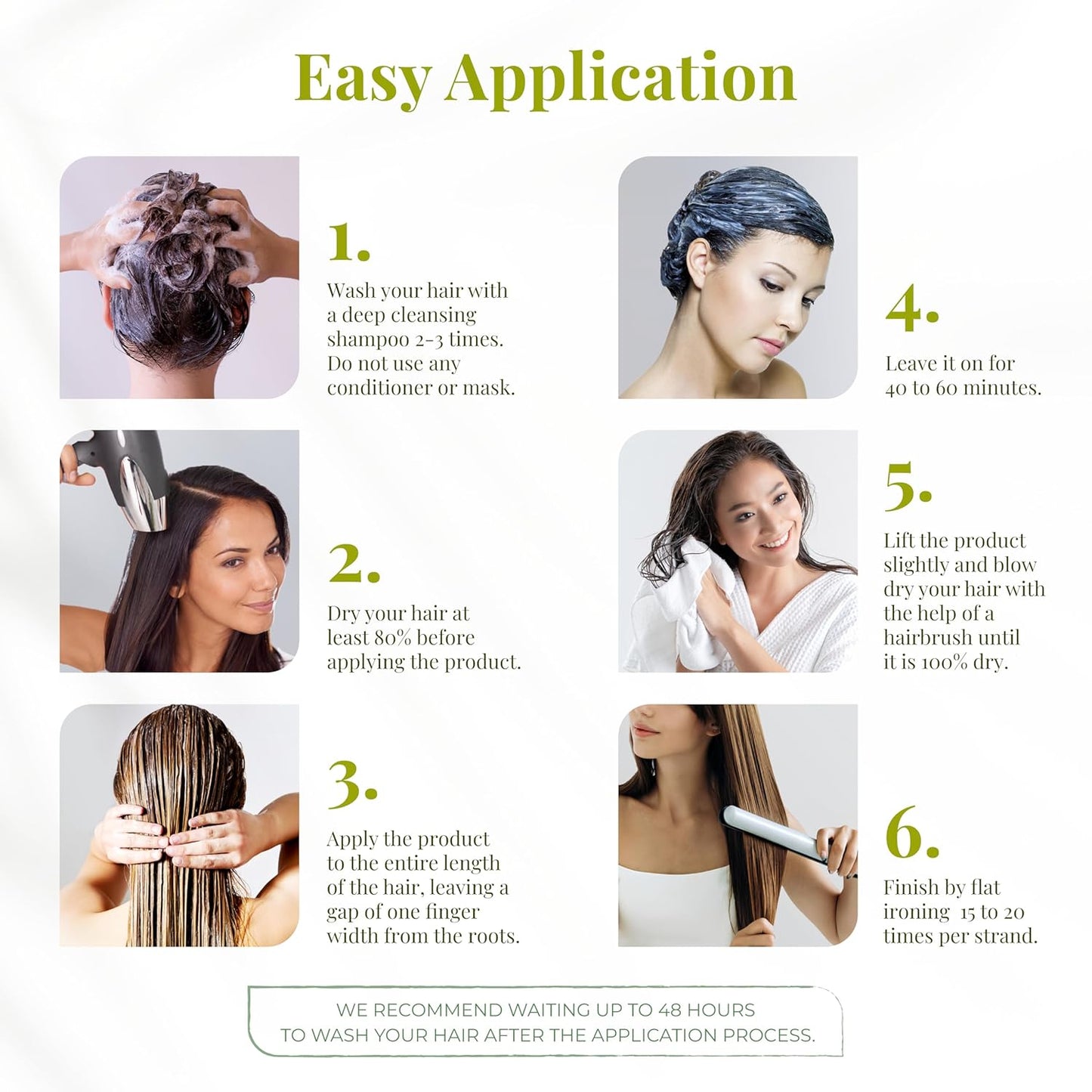 Expert Hair Bio Protein Organic, Brazilian Keratin Hair Treatment - 1kg/35.3 oz, All hair types, Formaldehyde-free, Strengthening, Smoothing, Reduce Frizz, Moisturizing, Softening