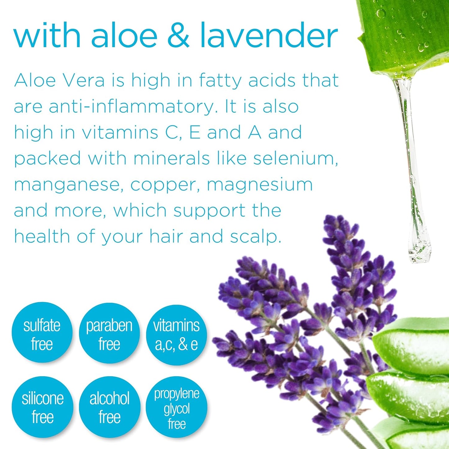 Rehydrating Mist & Hair Detangler Spray – Natural Leave In Conditioner Spray with Aloe Vera & Lavender for Dry, Curly, Coily, Matted or Damaged Hair for Women, Men & Kids – Vegan – 8 fl oz