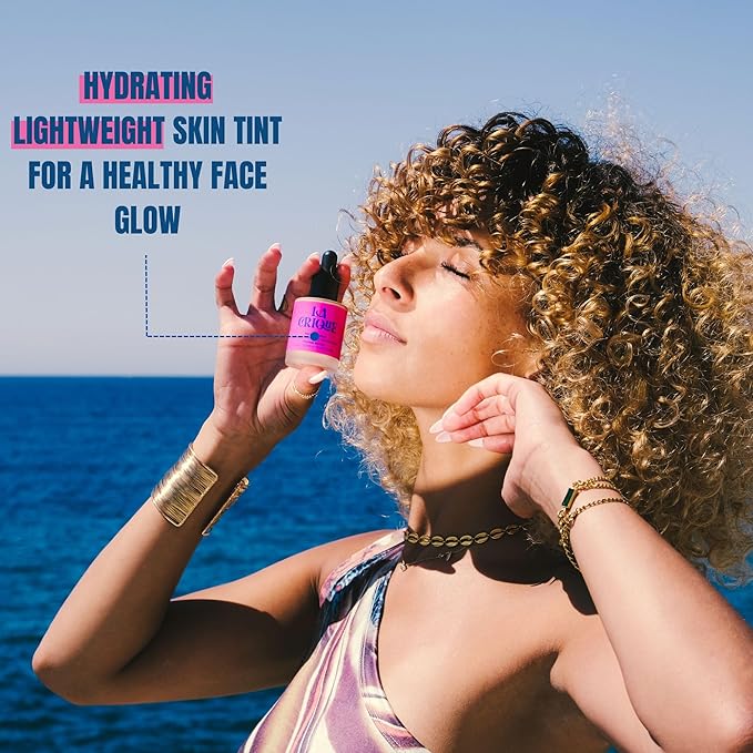 Tinted Serum - Hydrating Face Serum with Hyaluronic Acid - Skin Tint - Lightweight Foundation for Skin Glow - 99% Natural Ingredients - Vegan Makeup & Skincare - 1.0 Fl Oz - 01 Fair