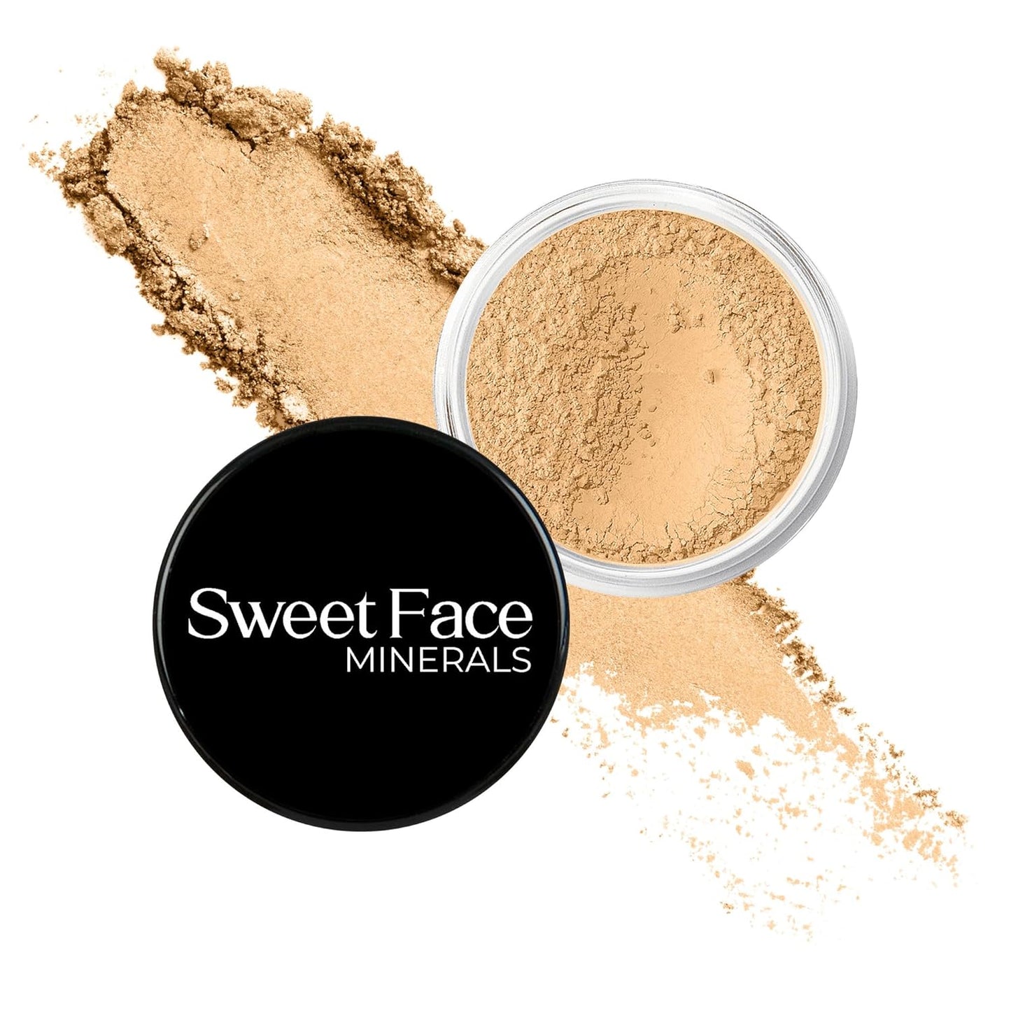 Beige Shade Foundation (5g Sample Size Jar) Matte Mineral Makeup Loose Powder Foundation – Full Coverage, Natural Finish, Noncomedogenic, SPF 30