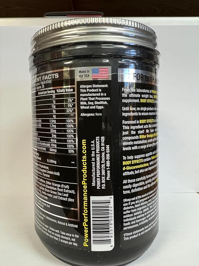 Body Effects Pre Workout Supplement, Watermelon, 570 grams (1lbs. 4.1 oz)