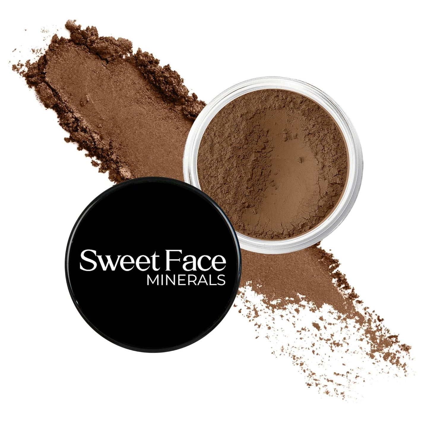 Ebony Shade Foundation (5g Sample Size Jar) Matte Mineral Makeup Loose Powder Foundation – Full Coverage, Natural Finish, Noncomedogenic, SPF 30