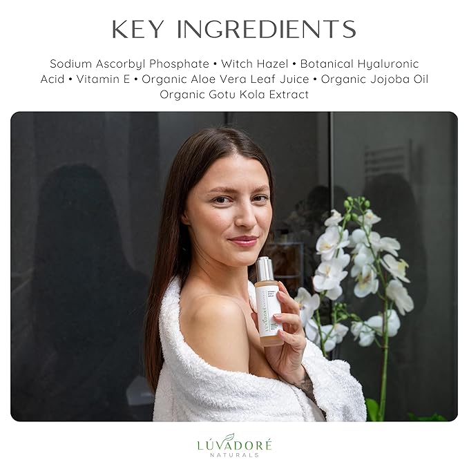 Vitamin C Serum for Face & Neck 2oz - 20% Vit C Serum Face, Reduces Dark Spots, Firms Skin with Orange Stem Cells, Plant Based Vitamin C, Anti-Aging, Natural Clean Beauty