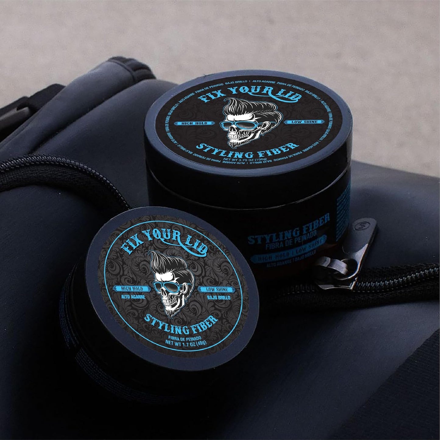 Fix Your Lid-Hair Styling Fiber for Men's and Boys' Short, Choppy Hair Types with High Hold and Low Shine, Infused with Pleasant Citrus Scent, Paraben and Phthalate Free,3.5 oz