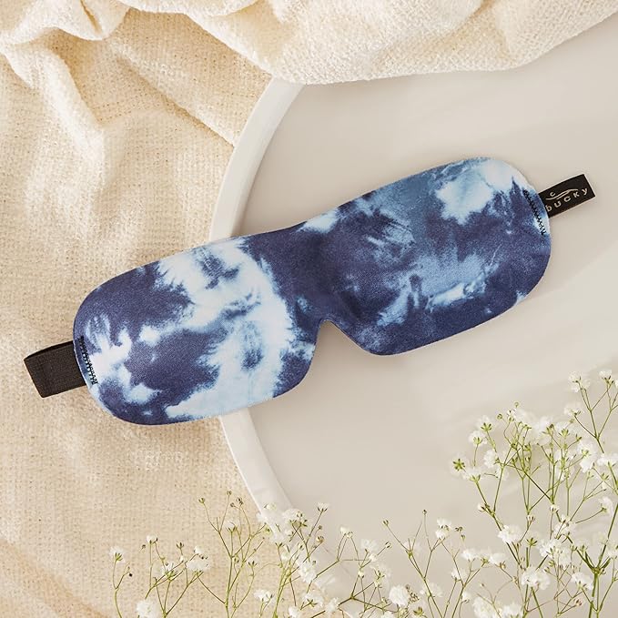 Bucky 40 Blinks No Pressure Printed Eye Mask for Travel & Sleep, Tie-Dye, One Size