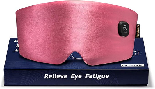 Silk Heated Eye Mask, 20-Minute Eye Care, Pink