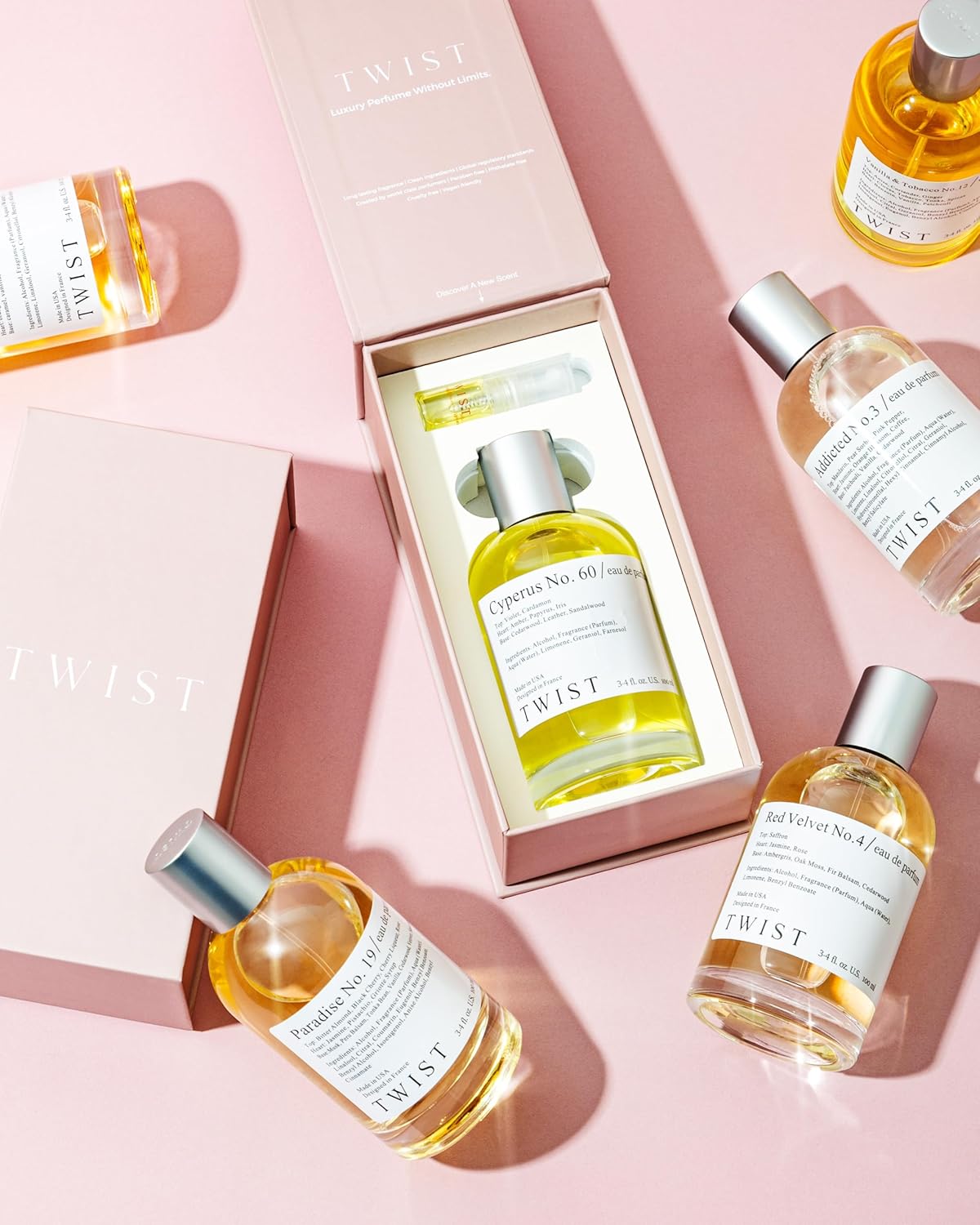 Twist Lost No. 114 - Inspired by Phl. Missing Person, Long-Lasting Perfume for Women & Men, Vegan, Clean Ingredients, Musk & Bergamot Unisex Fragrance – Spray 100 ml | 3.4 fl. oz