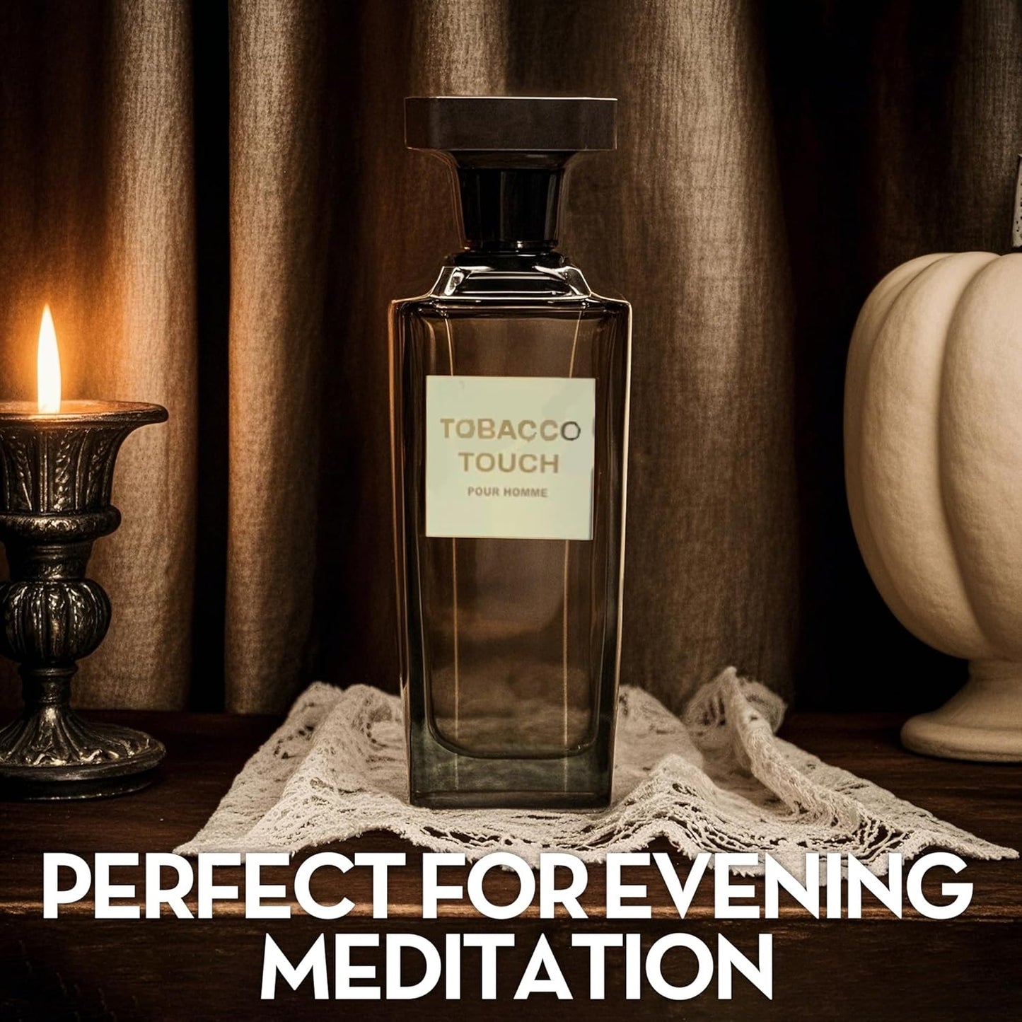 Tobacco Touch Men Cologne 100ml Eau De Toilette Spray Perfume,Notes of Tobacco,Cedarwood,Vanilla Long-Lasting Fragrance For Men Daily Wear