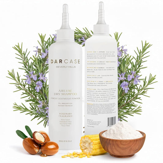 DARCASE Premium Dry Shampoo for Women - Non Aerosol Dry Shampoo Powder - Talc-Free & Hair Refreshing Powder Shampoo for Men & Women - For All Hair Types - 6.5oz - Rosemary