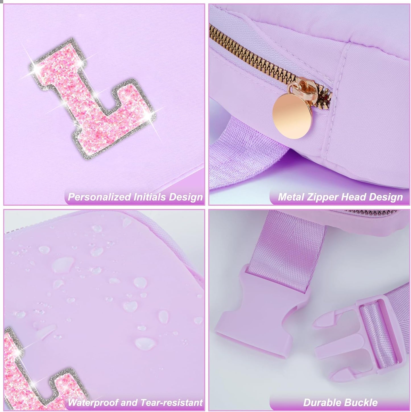 Graduation Gifts for Girls Teens Kids Women Her - 2025 Graduation Gifts,Belt Bag Cute Trendy Stuff Graduation Essentials Accessories | Lavender,Initial L