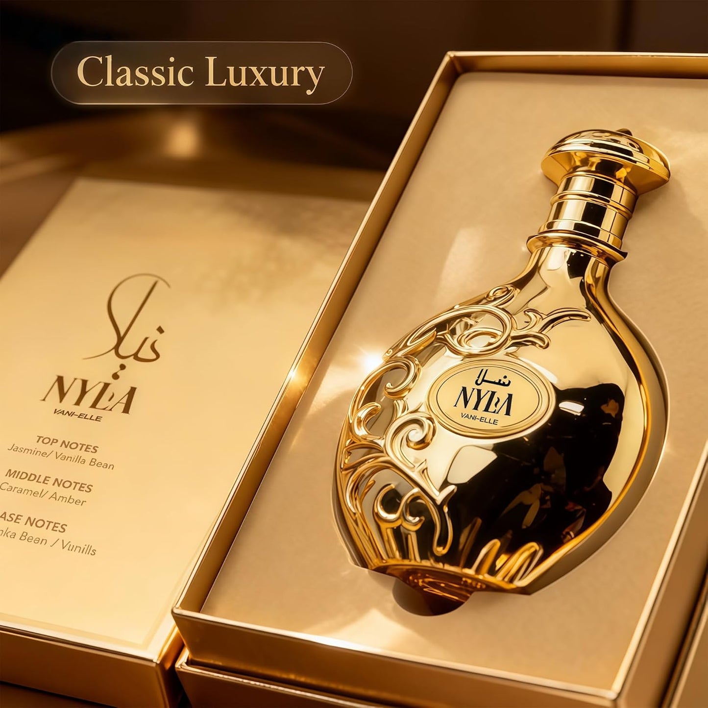 Nyla Vanille Cologne for Men | Warm Spicy Gourmand Eau de Parfum | 80ml Long Lasting Perfume with Musk, Tonka Beans,Caramel and Amber | Rich Seductive Scent