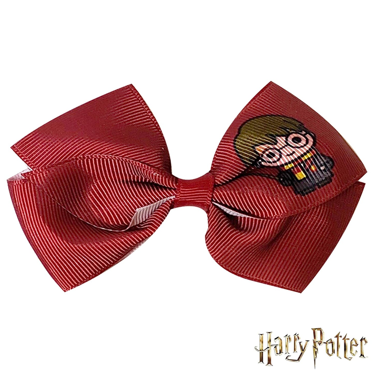 LUV HER Harry Potter Hair Bows - 7 Pcs 4 Inch Bundle - Hair Accessories Gift Set for Girls - Alligator Clips - Ages 3 +