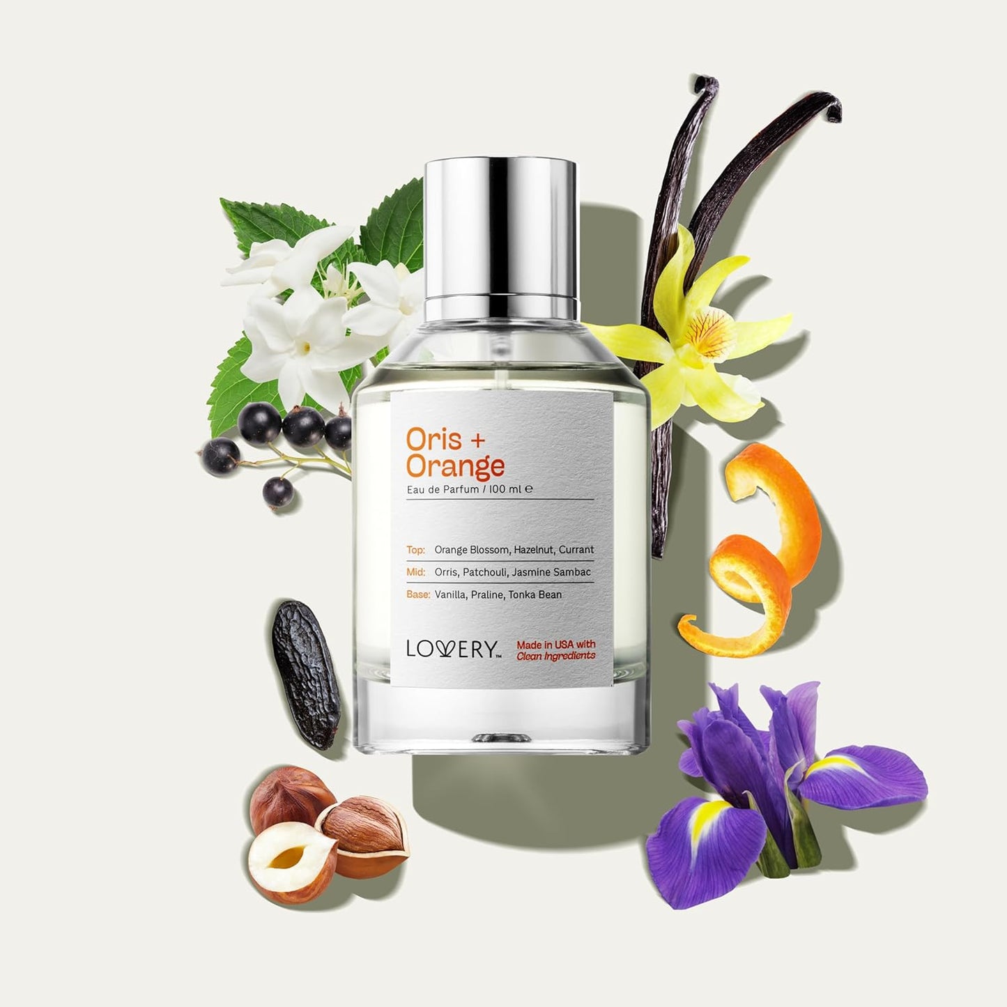 Oris & Orange Blossom Perfume for Women & Men, Inspired by L.a Vie E.st B.elle EDP Spray, Long Lasting, Clean Vanilla Tonka Bean Fragrance, Floral Perfumes for Birthday Gifts for Mom