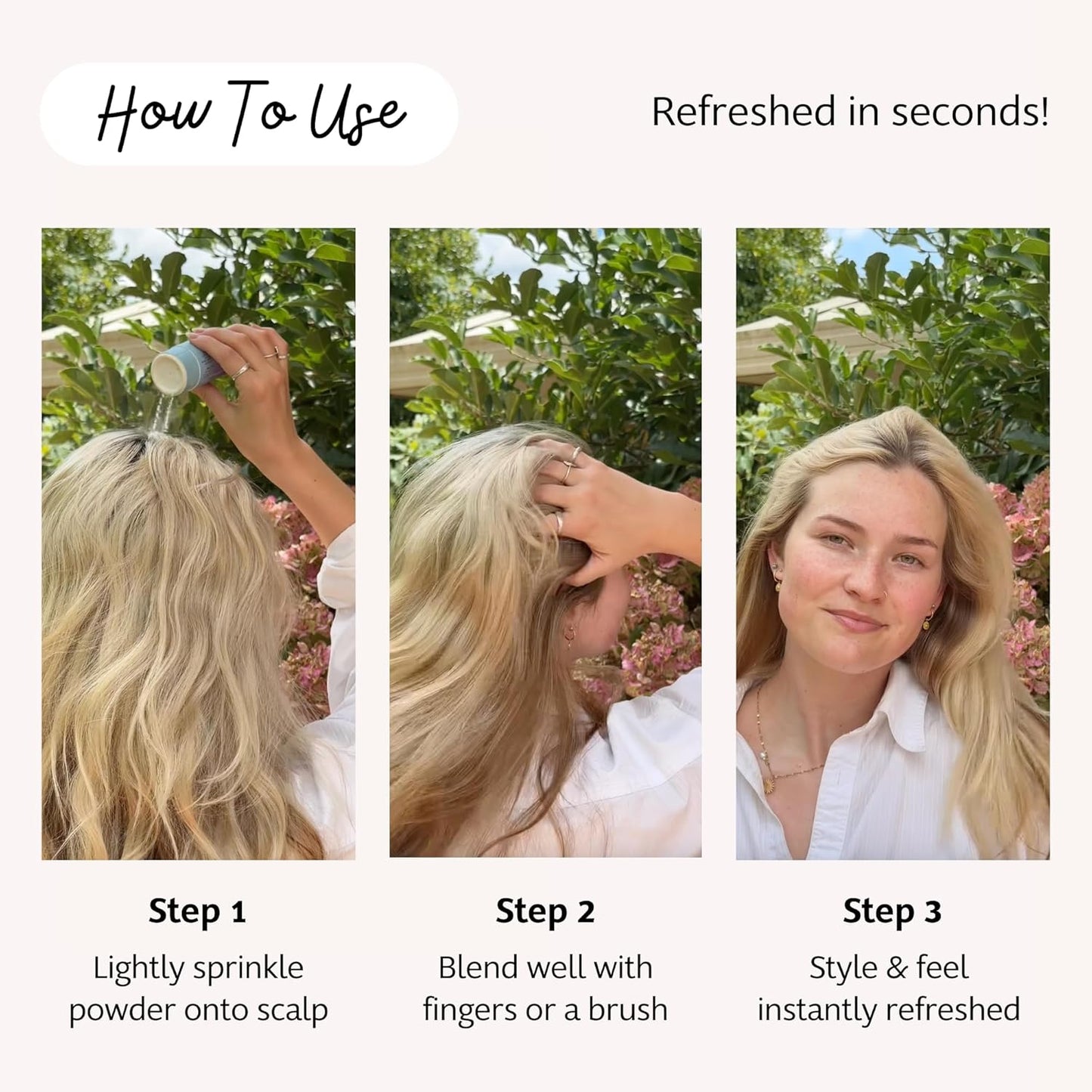 Slo | Natural Dry Shampoo Powder For Dark Hair - All Natural Ingredients, Vegan & Cruelty Free, Talc-Free Blend | Dark Hair Wild Orange + Cacao | 2 Pack (2 x 1.23oz/35g)