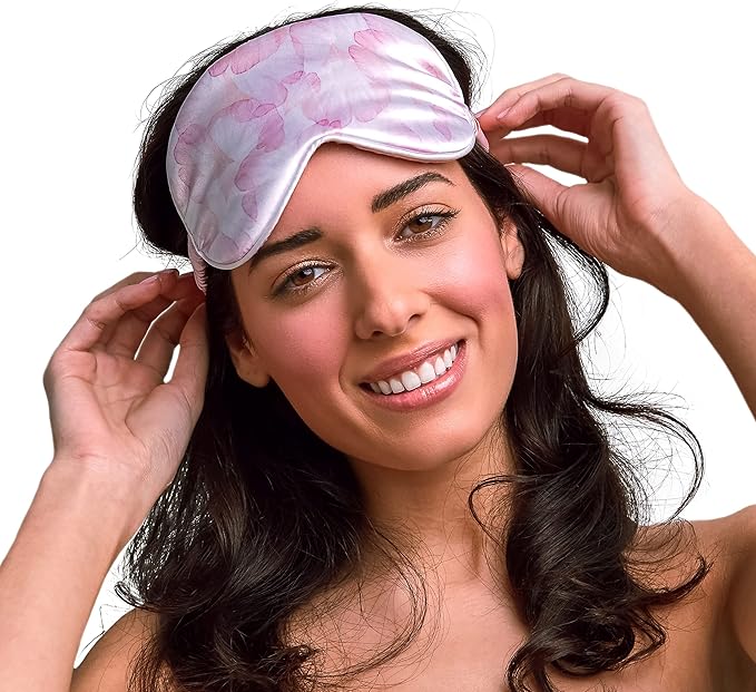 Grace & Company Silky Satin Eye Mask for Women - Premium Satin Silk Sleep Mask - Hydrating, Ultra Soft & Lightweight Vegan Sleeping Mask - Arabella