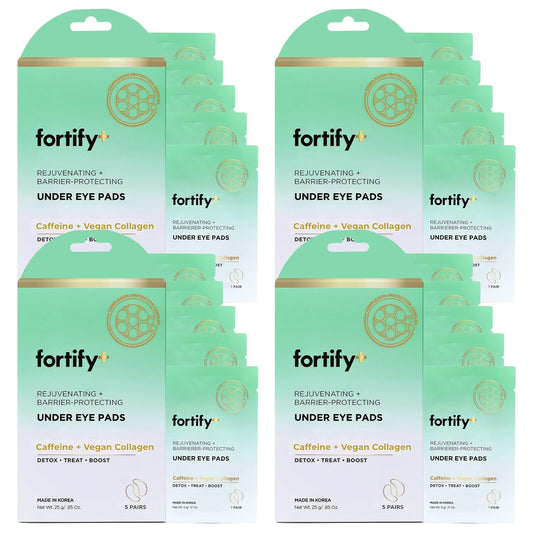 Under Eye Patches For Puffy Eyes and Dark Circles - Caffeine, Collagen & Zeolite - 3-in-1: Detox, Treat, Boost - Dermatologist Tested, Anti-Aging, Anti wrinkle Patches- 20 Pairs