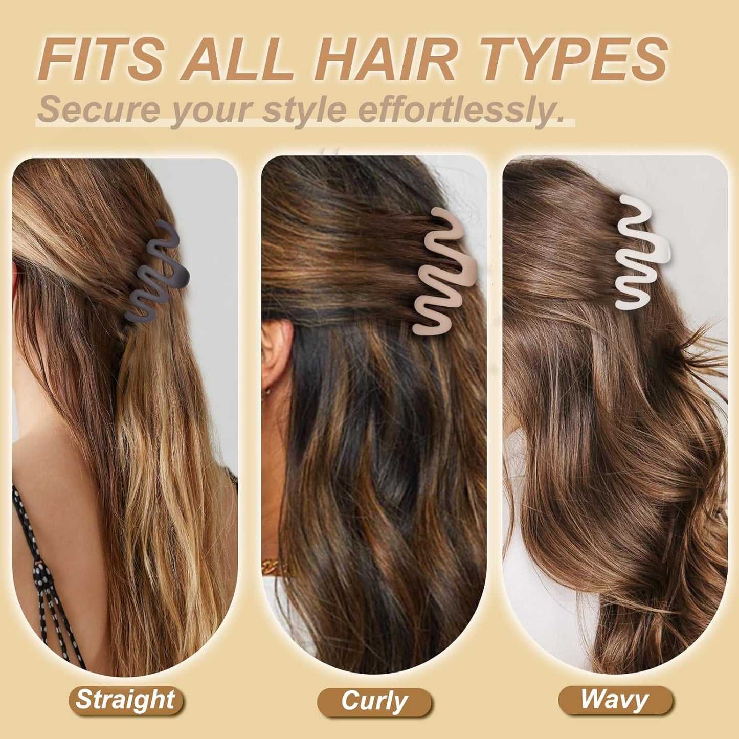 4PCS Large Hair Clips, 4.5" Non-Slip Hair Claws for Women, Matte Claw Clips for Thick Hair&Thin Hair, Hair Styling Accessories（Black & Light Coffee & Blue & White）