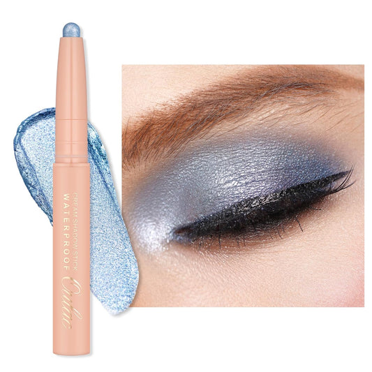 Oulac Waterproof Eye Shadow Stick Smooth and Long Lasting, Shimmering Glitter Finish, Blendable Eyes Makeup, Vegan & Cruelty-Free 1.25g, 18 Careless Whisper