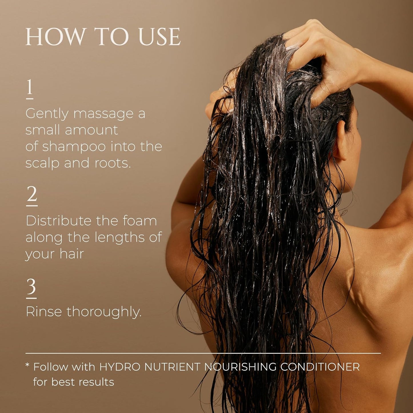 HADAT Hydro Nourishing Moisture Shampoo – Salon-Grade Sulfate-Free, For Dry, Frizzy, or Color-Treated Hair – Deep Hydration, Shine & Smooth Finish – Professional Haircare, 27.05 Fl oz (Pack of 1)