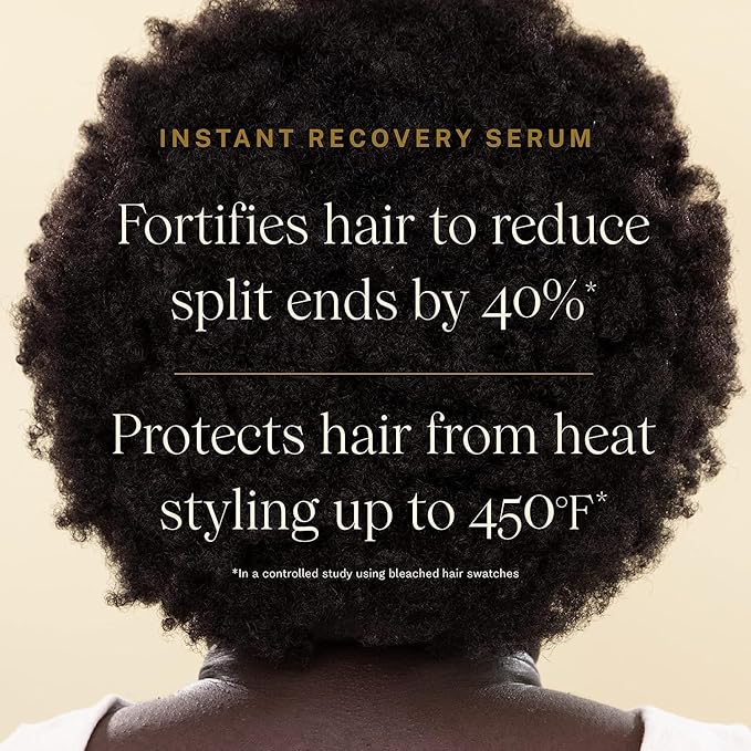 JVN Complete Instant Recovery Leave-In Anti Frizz Serum, Repairs Hair & Protects Against Heat Damage, Smoothing Serum for All Hair Types, Travel Size, 0.84 Fluid Ounces