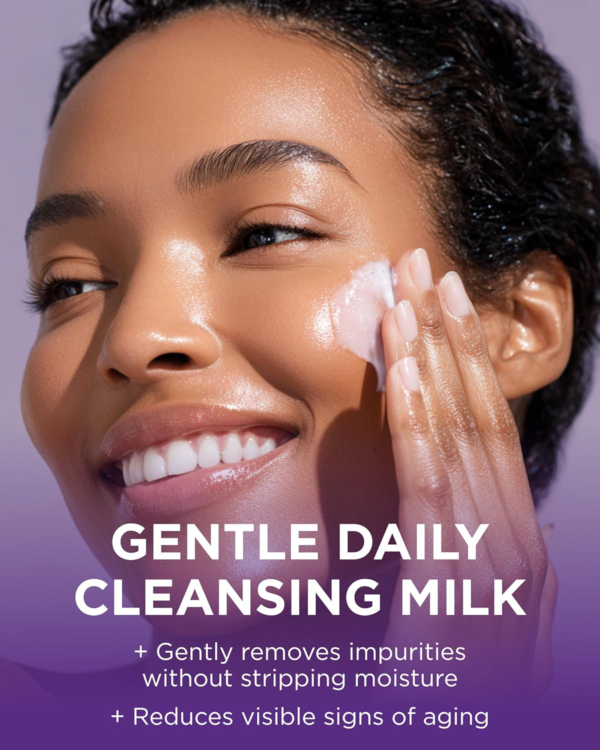 Andalou Naturals Age Defying Apricot Probiotic Cleansing Milk | Gentle Daily Hydrating Face Cleanser For Dry, Dehydrated Skin| With Fruit Stem Cell Complex | 6 fl oz