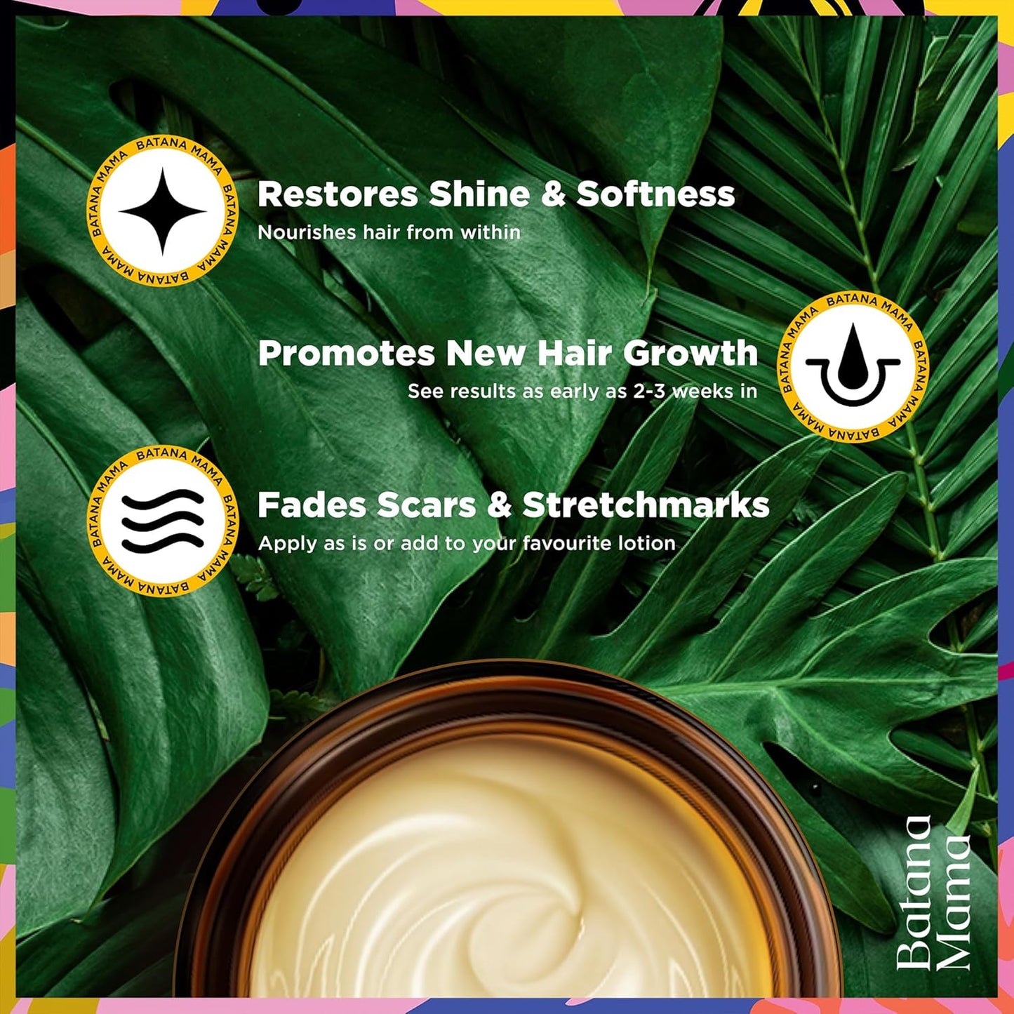 Cold-Pressed Batana Oil for Hair Growth, 100% Pure & Organic, No Burnt Smell, Hair Mask from Honduras, Fade Stretchmarks, All Natural