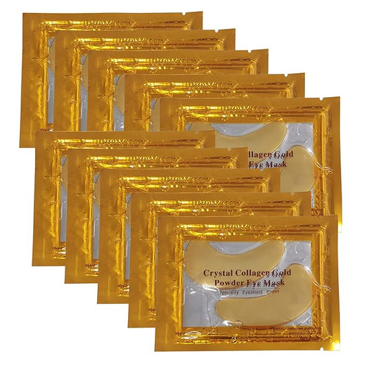 Vandarllin24K Gold Powder Gel Collagen Eye Masks Sheet Patch, Remove Bags,Dark Circles &Puffiness,Reduce Wrinkle,Moisturising,Hydrating for Blackheads (120Pairs)