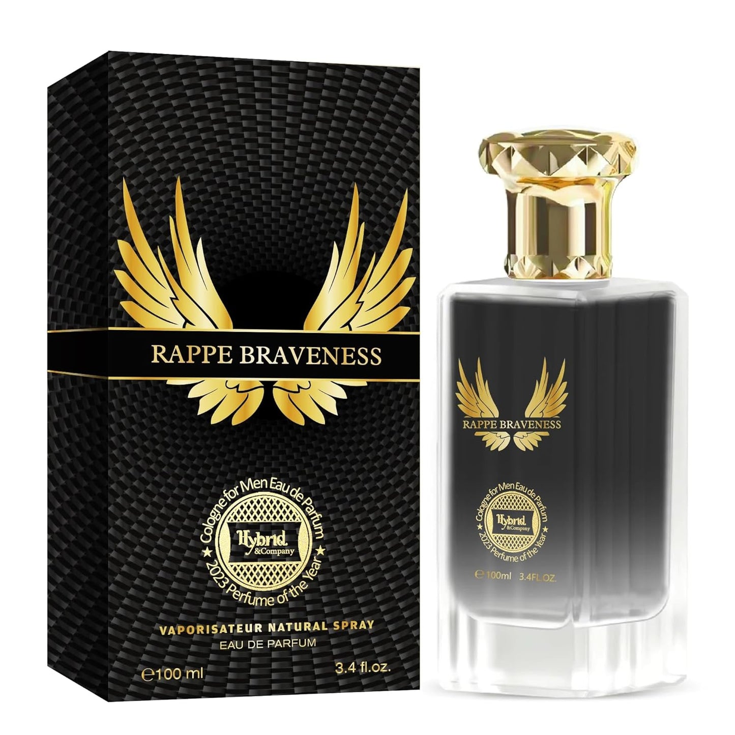 Hybrid & Company Rappe Vraveness For Men Pour Homme Eau De Toilette Natural Spray 3.4FL.OZ
