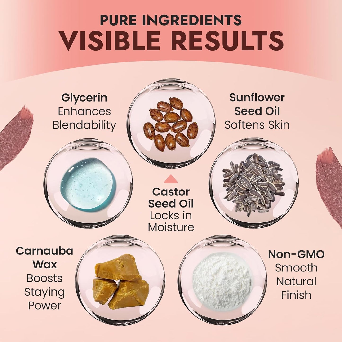 BaeBlu - Organic Blush Tube, Cabernet - 100% Natural Vegan Cream Blush Sticks, Multi-Use Bronzer, & Highlighter for Lips, Cheeks & Eyes, Buildable Shimmer, Gluten-Free, Paraben-Free, Made in USA